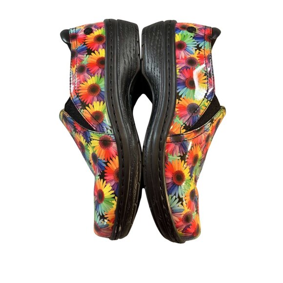 Womens Klogs Footwear Moxy Floral Multicolor Slip-On Work Shoes Size 6.5M - Picture 2 of 9